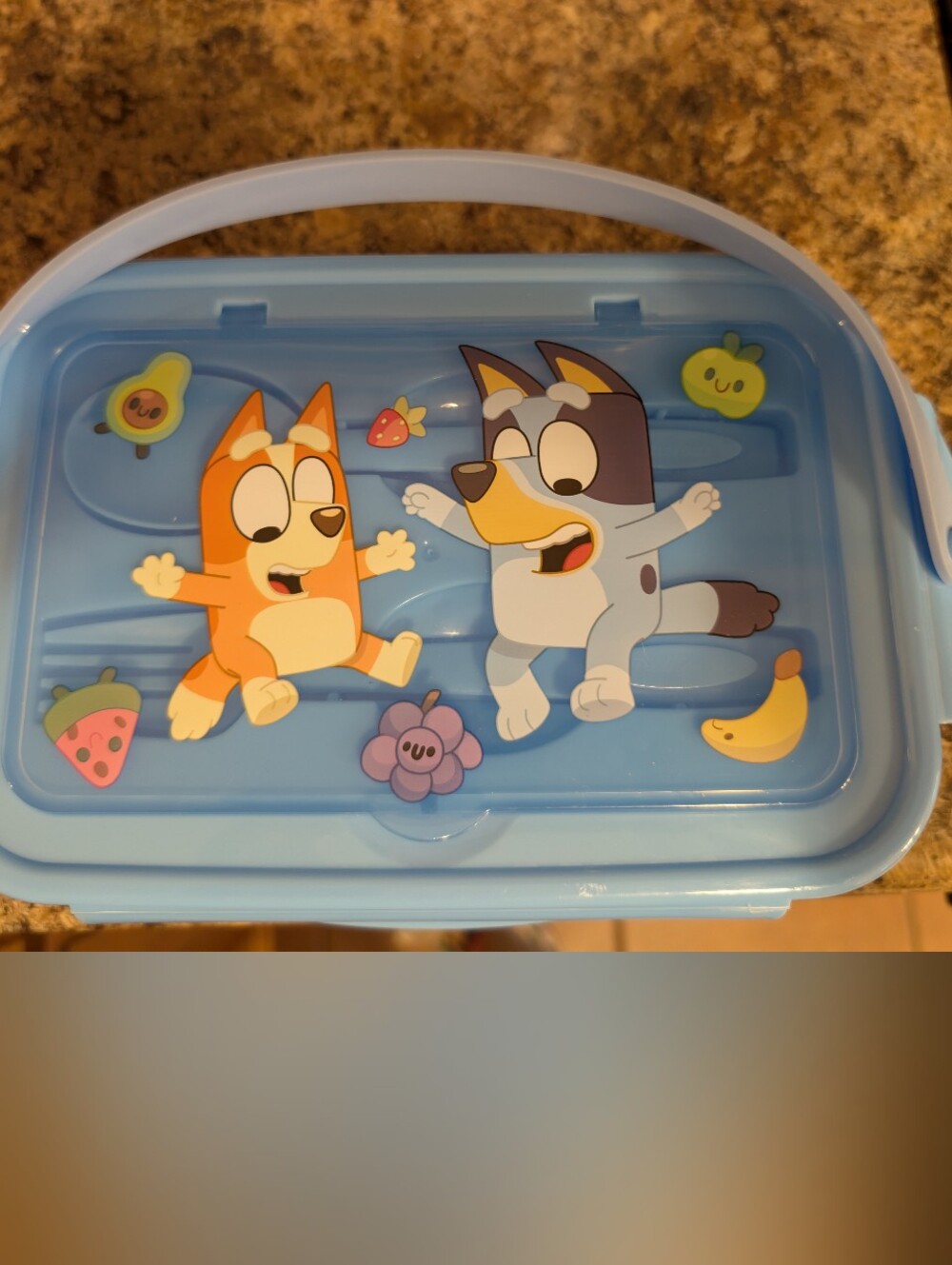 Bluey & Bingo Bento Lunch Box with Spoon & Fork